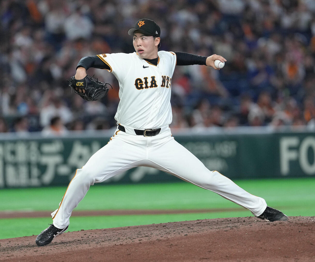 巨人対中日　7回から登板した巨人森田駿哉（撮影・足立雅史）