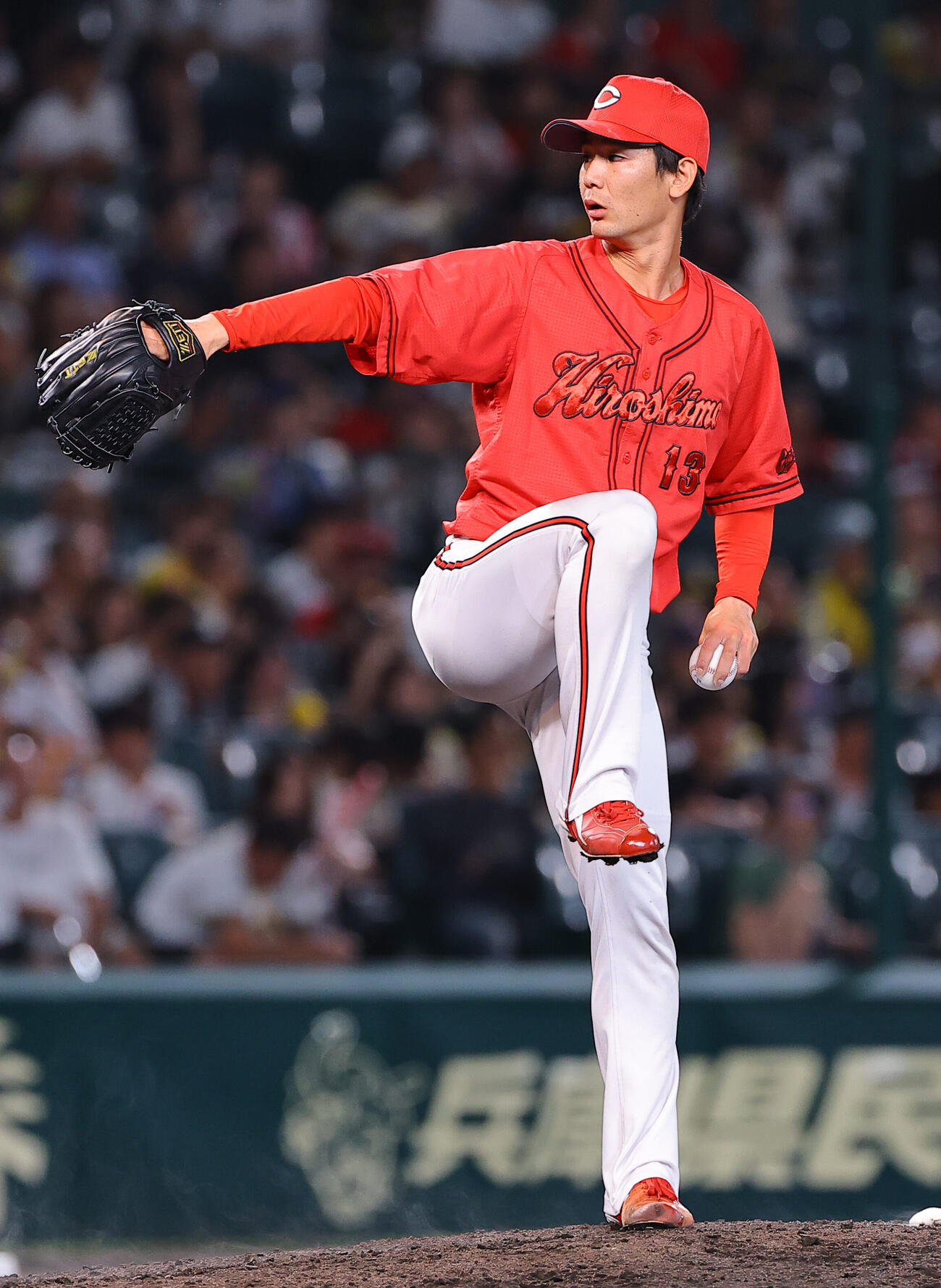 阪神対広島　広島2番手の森浦大輔（撮影・上田博志）