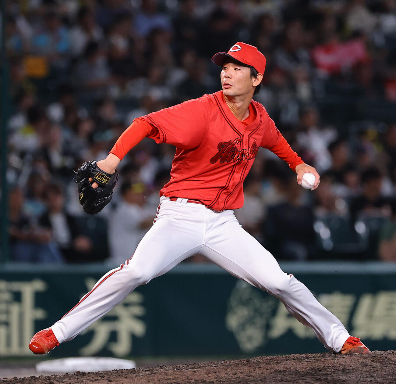 阪神対広島　広島2番手の森浦大輔（撮影・上田博志）