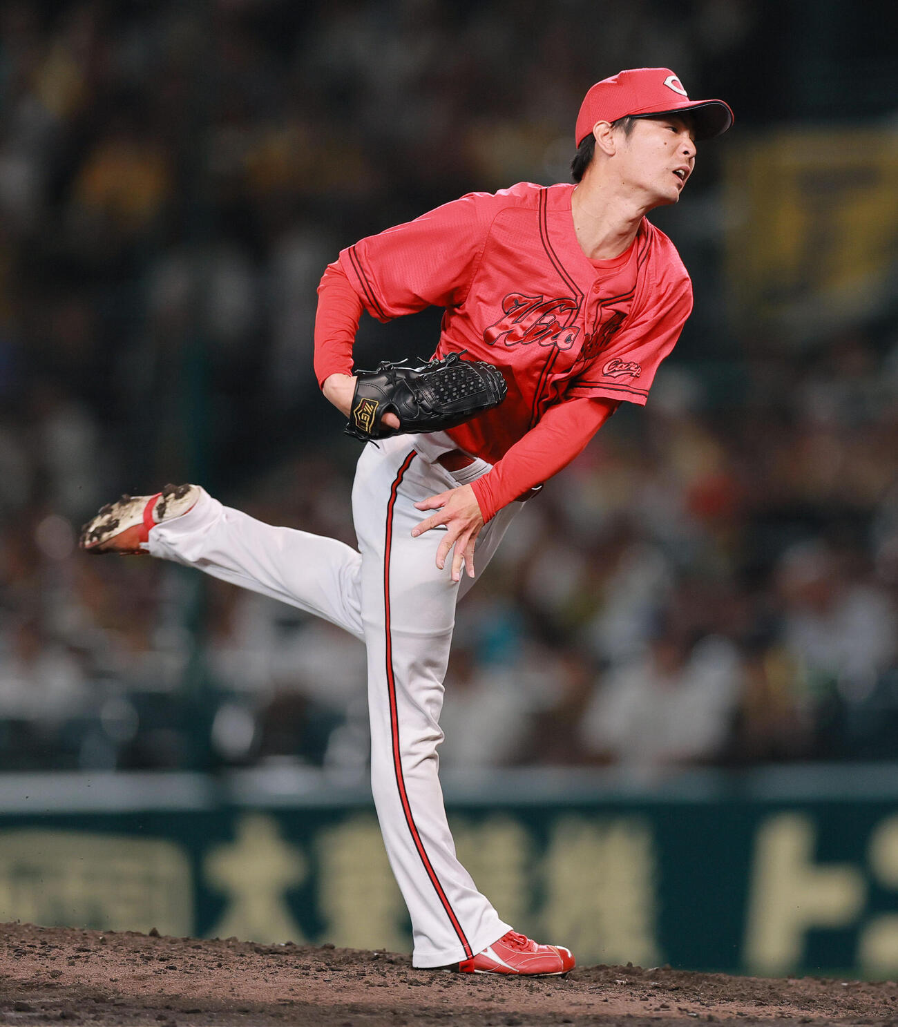 阪神対広島　9回裏に登板する広島森浦大輔（撮影・上山淳一）