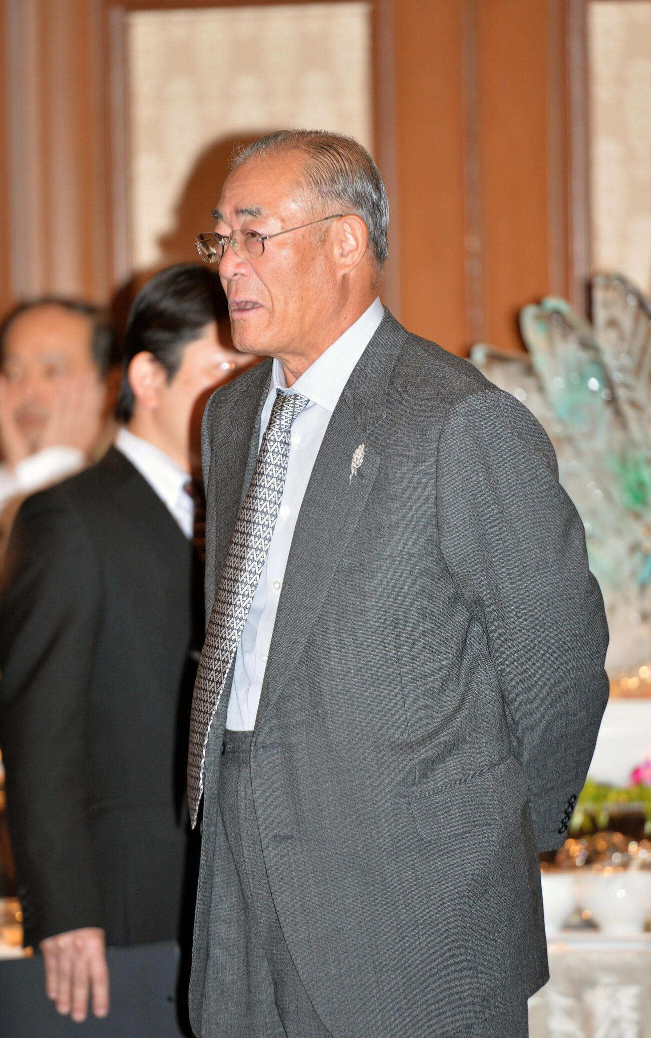 佐々木主浩氏殿堂入りパーティーに参加する張本勲氏（2014年撮影）