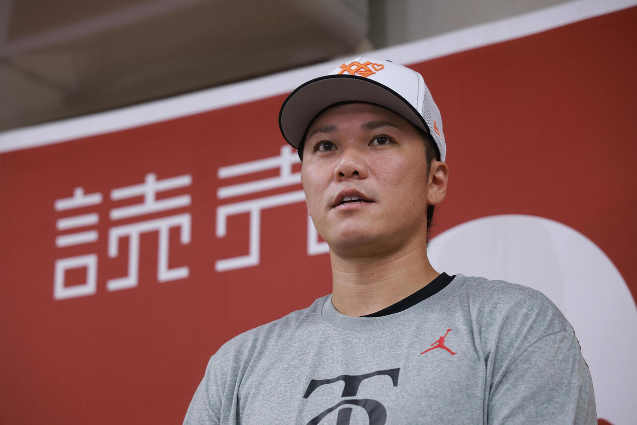 巨人対中日　亡くなった張本勲さんについて話す巨人坂本勇人