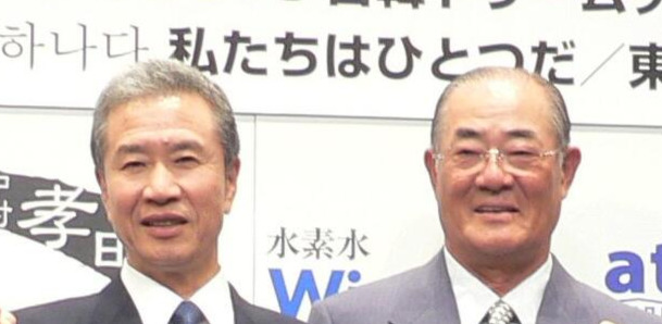 山田久志氏、張本勲氏（2012年7月撮影）