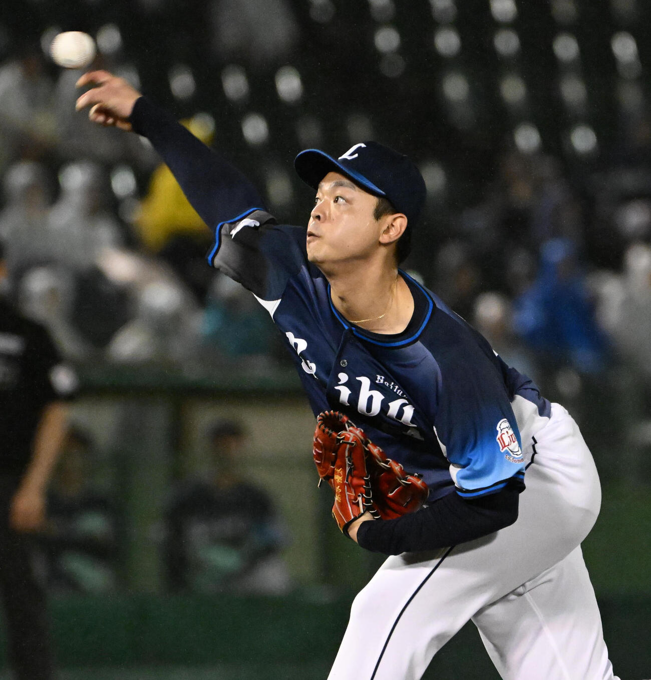 オリックス対西武　西武2番手の黒木優太（撮影・石井愛子）