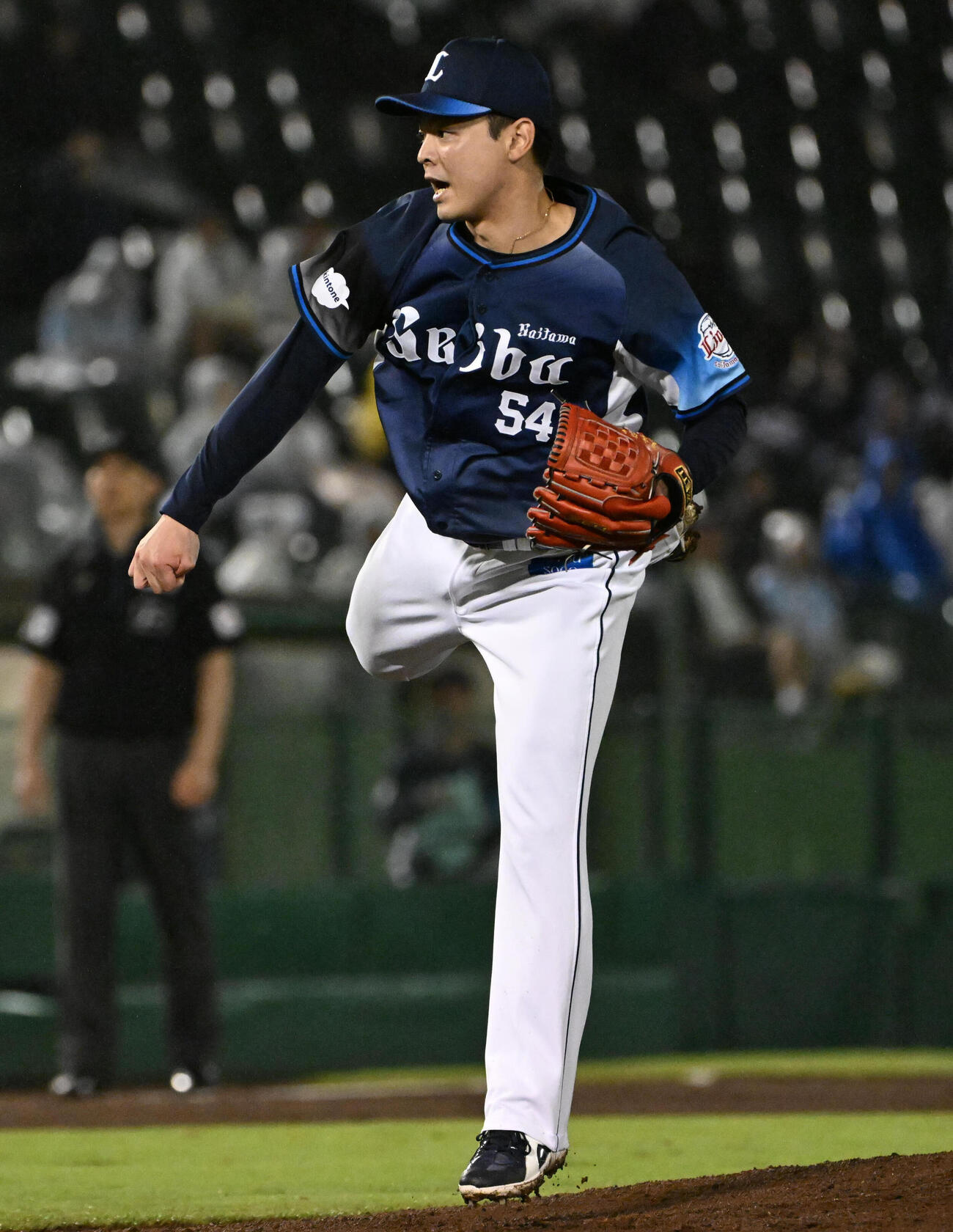 オリックス対西武　西武2番手の黒木優太（撮影・石井愛子）