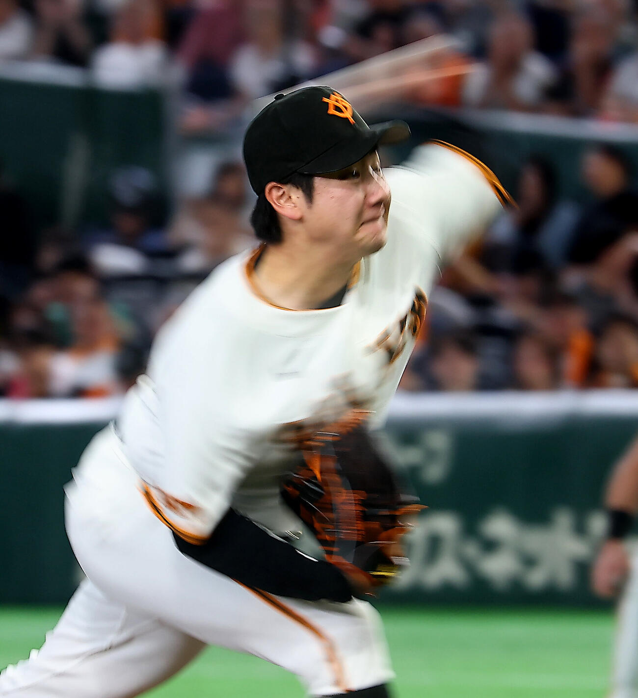 巨人対阪神　力投する巨人竹丸和幸（撮影・野上伸悟）