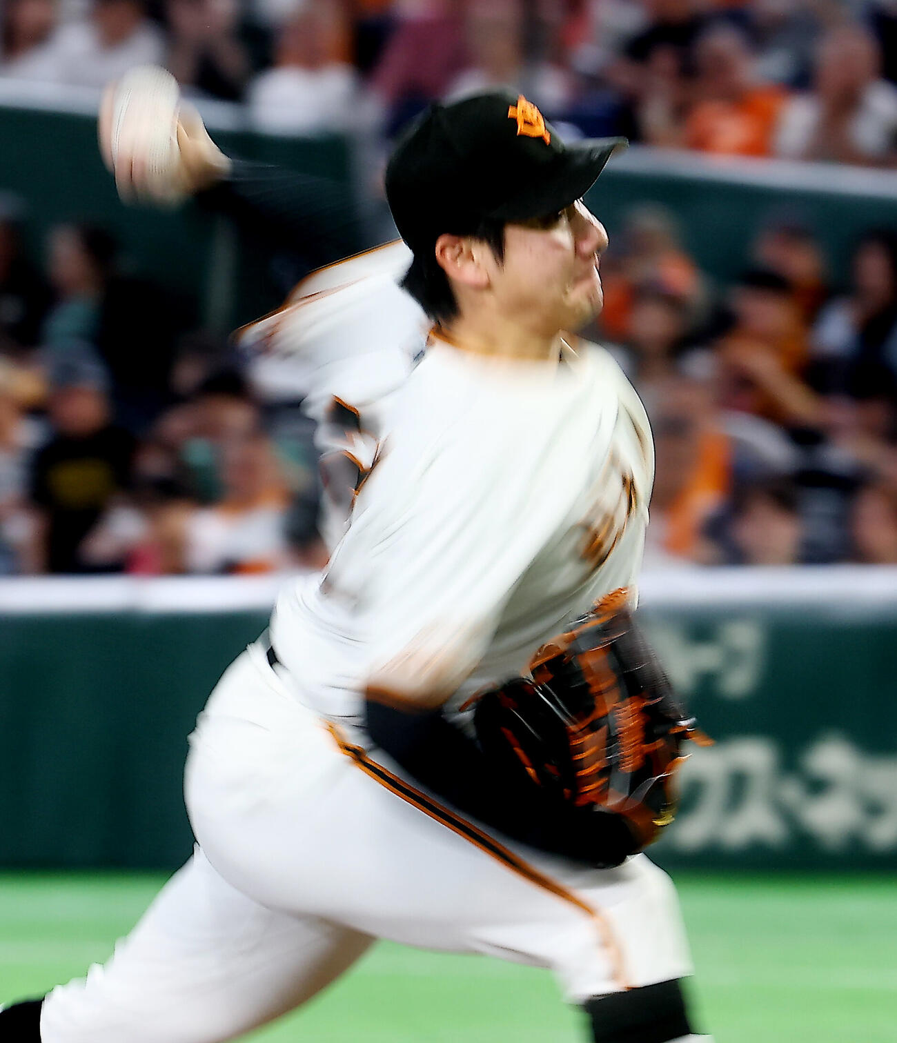 巨人対阪神　力投する巨人竹丸和幸（撮影・野上伸悟）