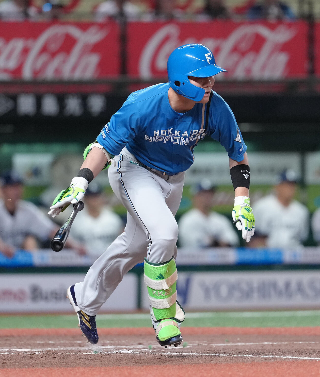 西武対日本ハム　9回表日本ハム2死二塁、代打清宮幸太郎は右前適時打を放つ（撮影・足立雅史）