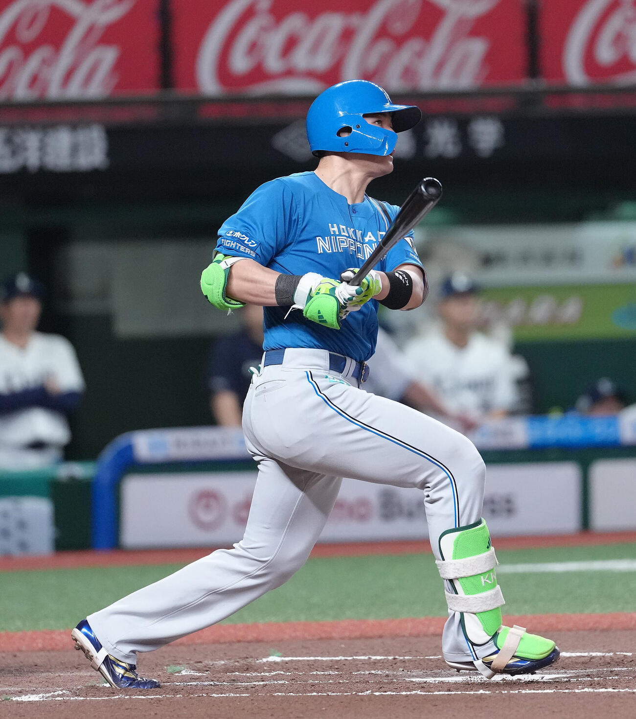 西武対日本ハム　6回表日本ハム1死、清宮幸太郎は右越え本塁打を放つ（撮影・足立雅史）