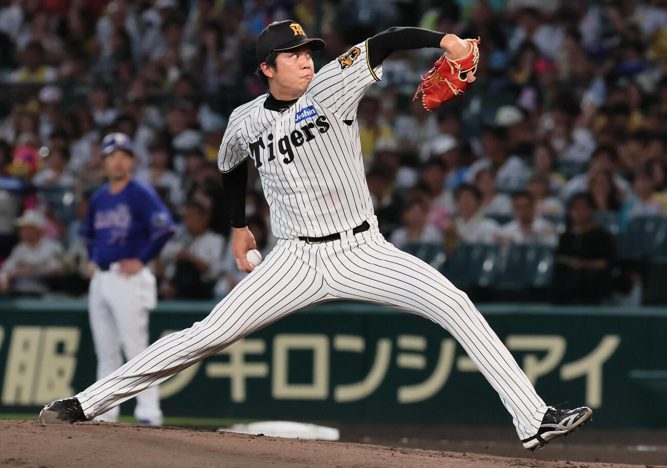 阪神対中日　阪神先発の才木浩人（撮影・宮崎幸一）