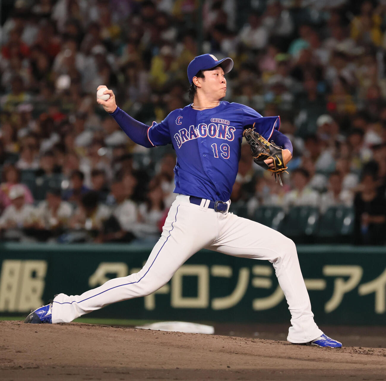 阪神対中日　中日先発の高橋宏斗（撮影・宮崎幸一）