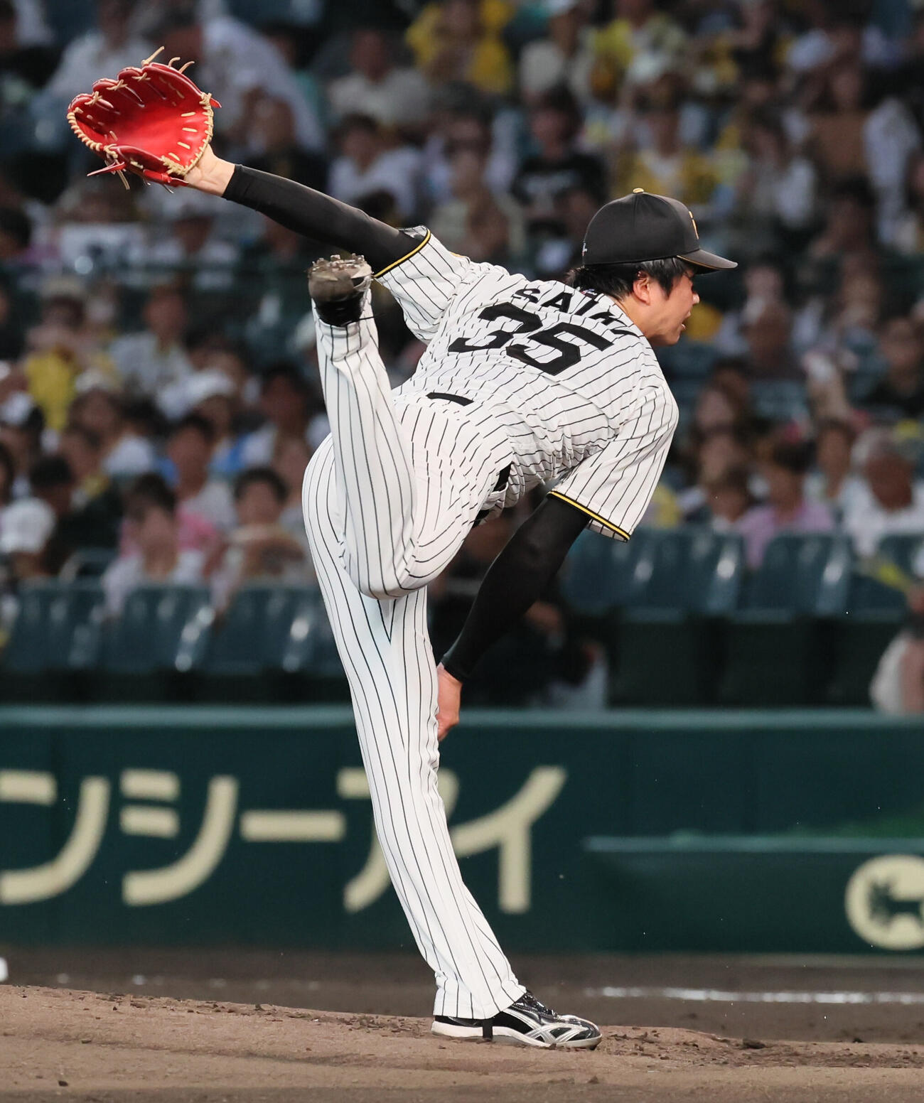阪神対中日　阪神先発の才木浩人（撮影・宮崎幸一）