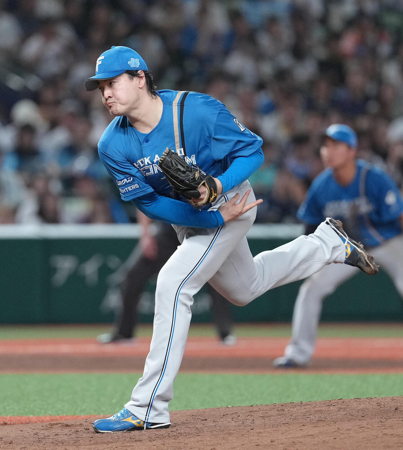 西武対日本ハム　日本ハム先発の有原航平（撮影・足立雅史）
