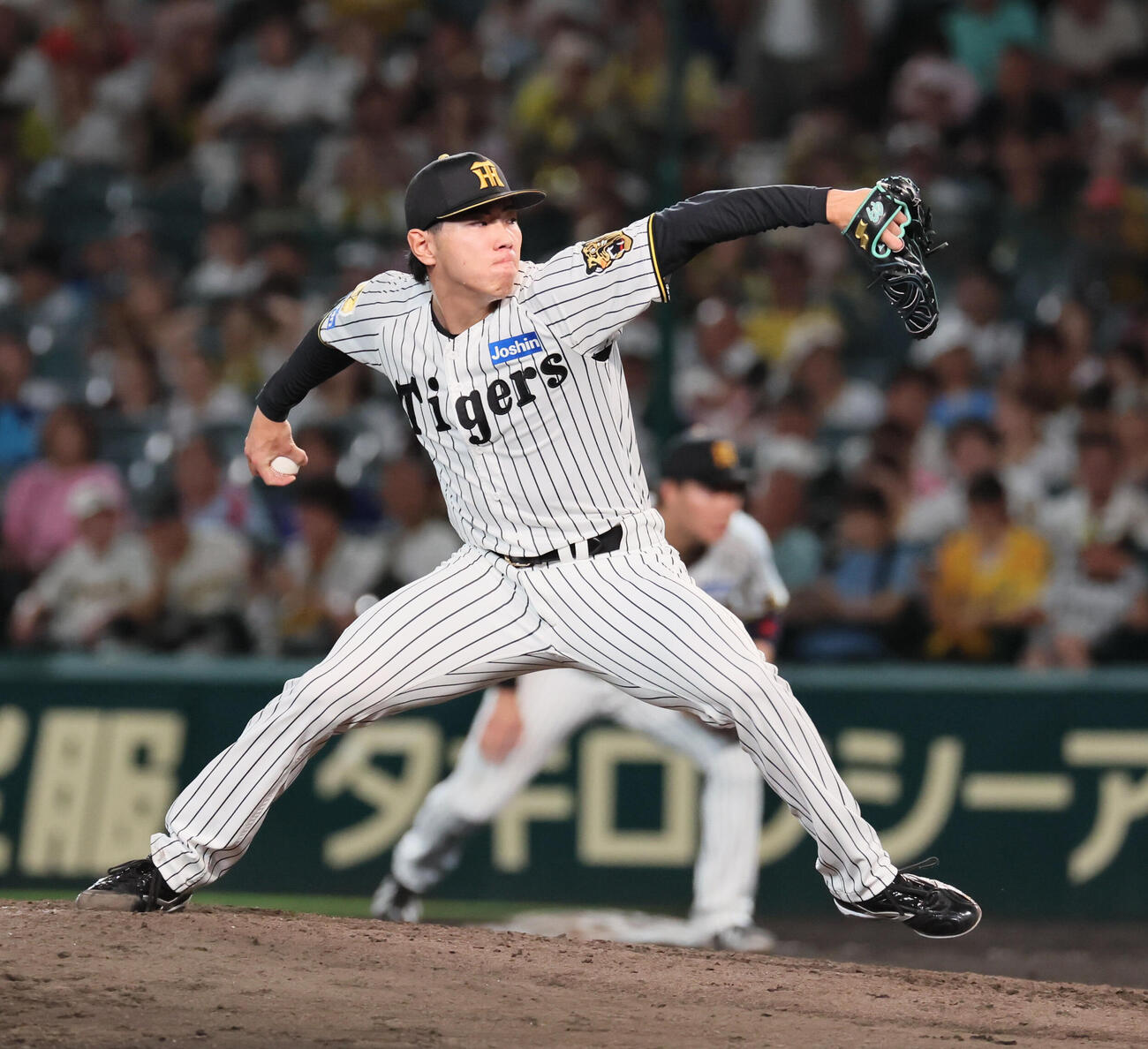 阪神対中日　阪神2番手の工藤泰成（撮影・宮崎幸一）