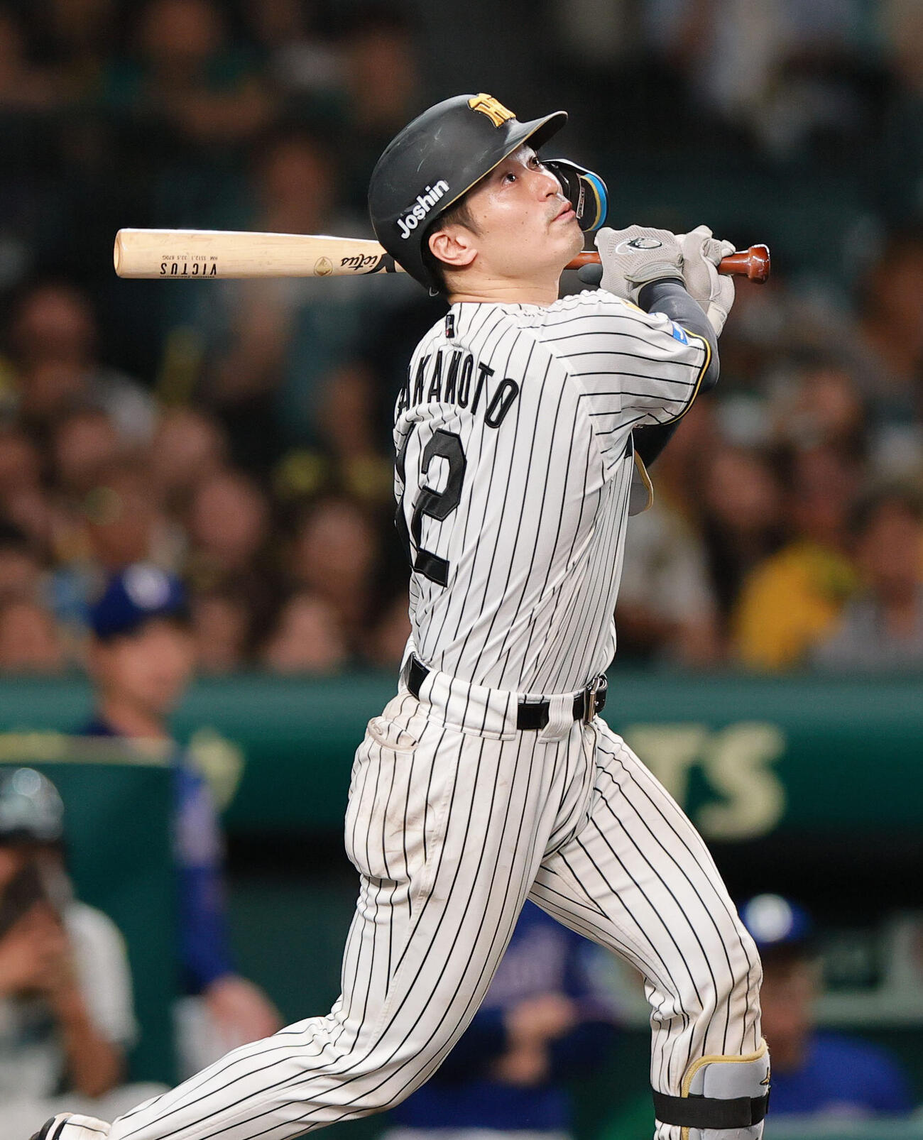 2026年9月13日、阪神対中日　9回裏阪神2死満塁、坂本誠志郎は右飛に倒れる