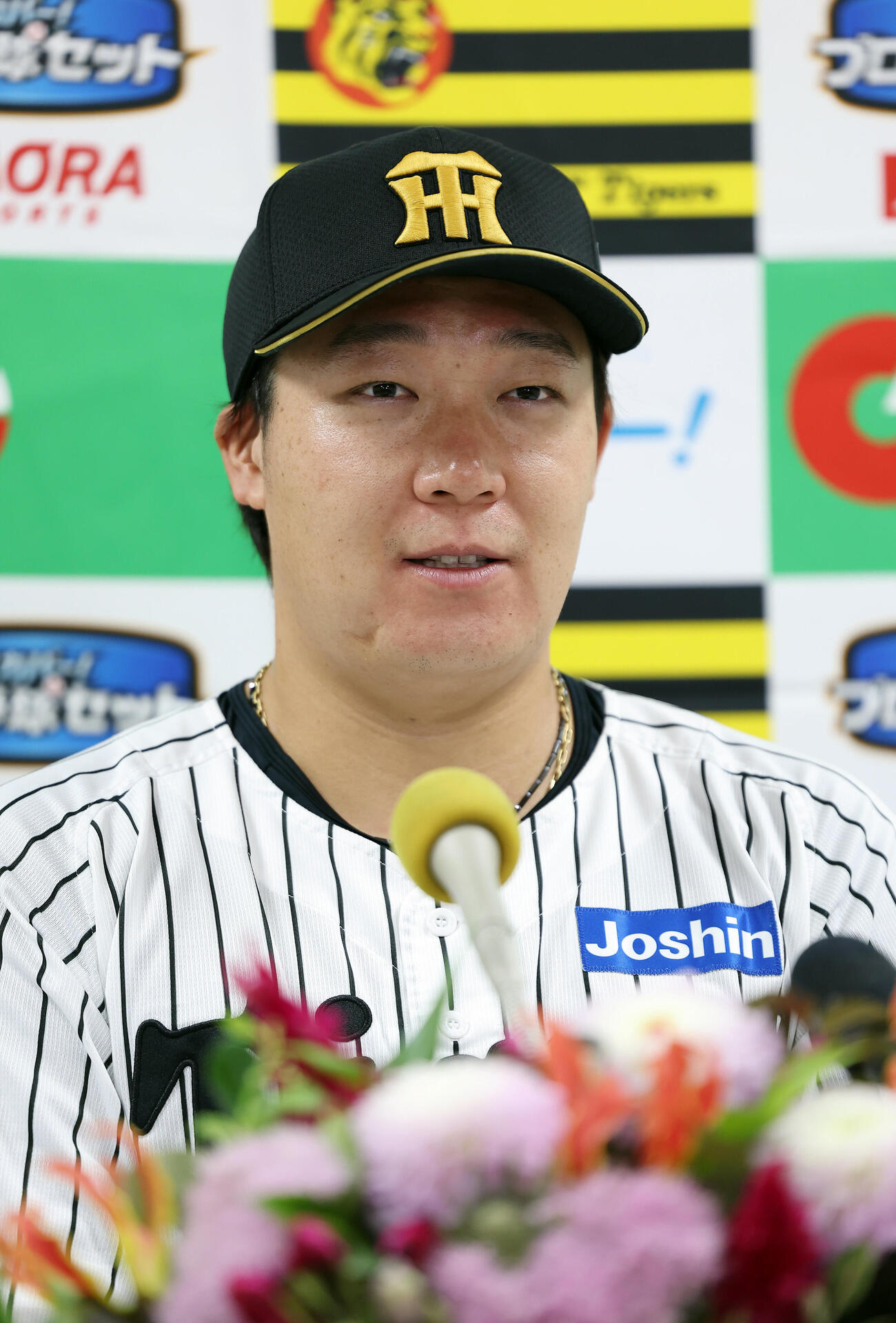 8月度「スカパー！サヨナラ賞」を受賞した阪神大山悠輔（撮影・前田充）