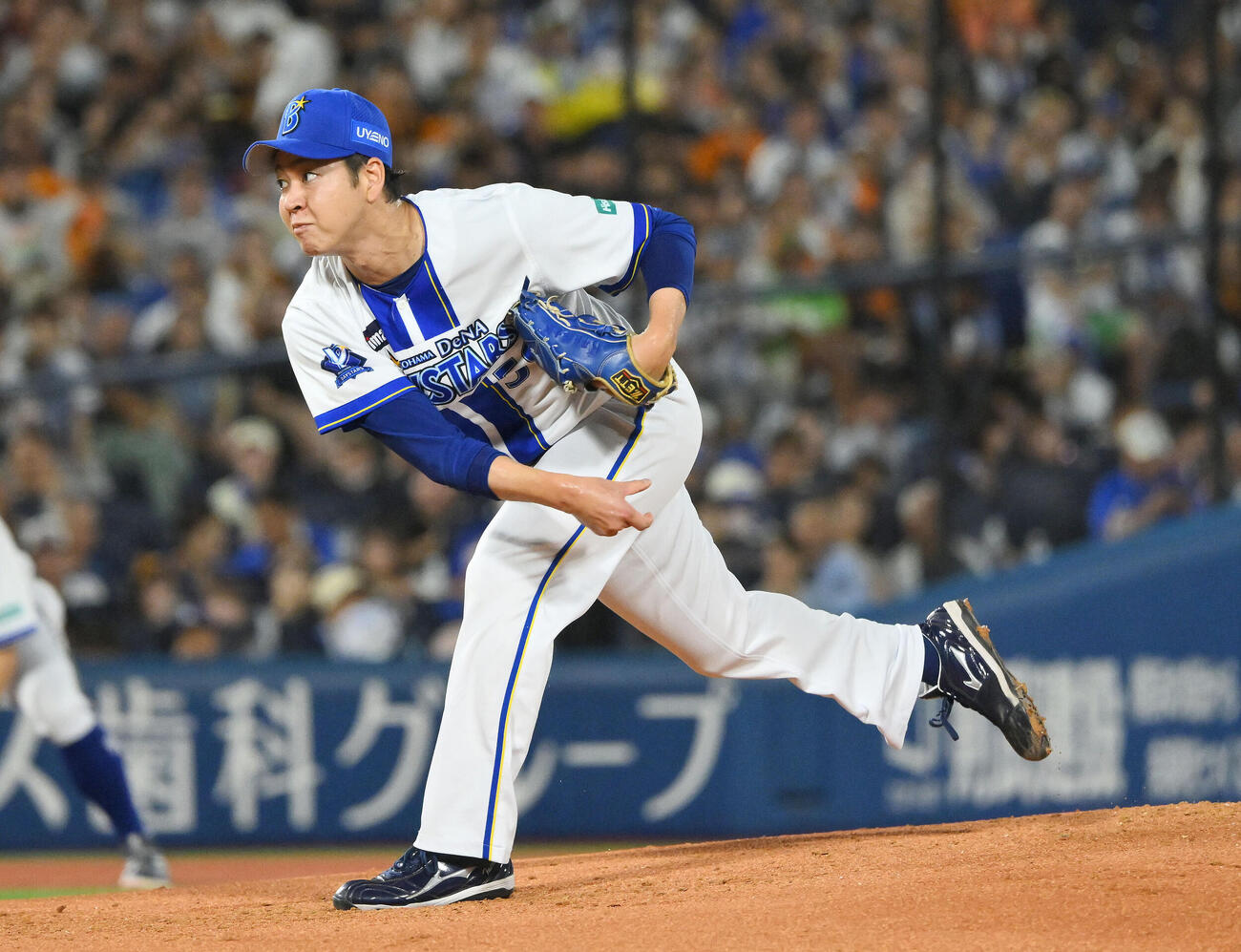 DeNA対巨人　DeNA先発の平良拳太郎（撮影・滝沢徹郎）