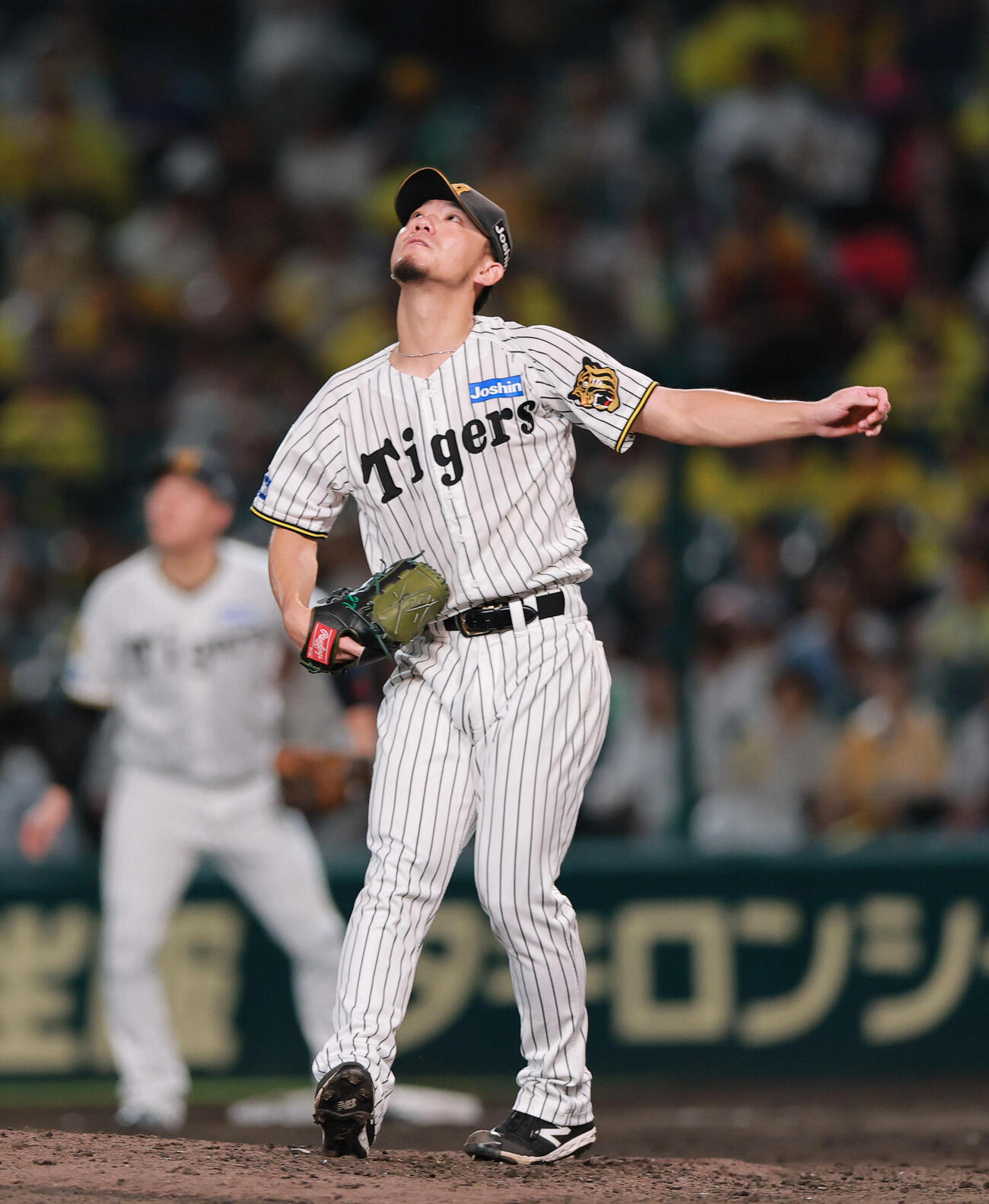阪神対中日　5回表中日1死一塁、伊藤将司はカイル・マラーに2点本塁打を浴びる（撮影・上山淳一）