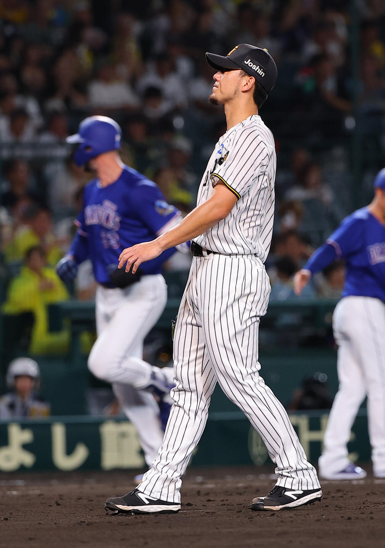 阪神対中日　5回表中日1死一塁、伊藤将司はカイル・マラーに2点本塁打を浴びる（撮影・上田博志）