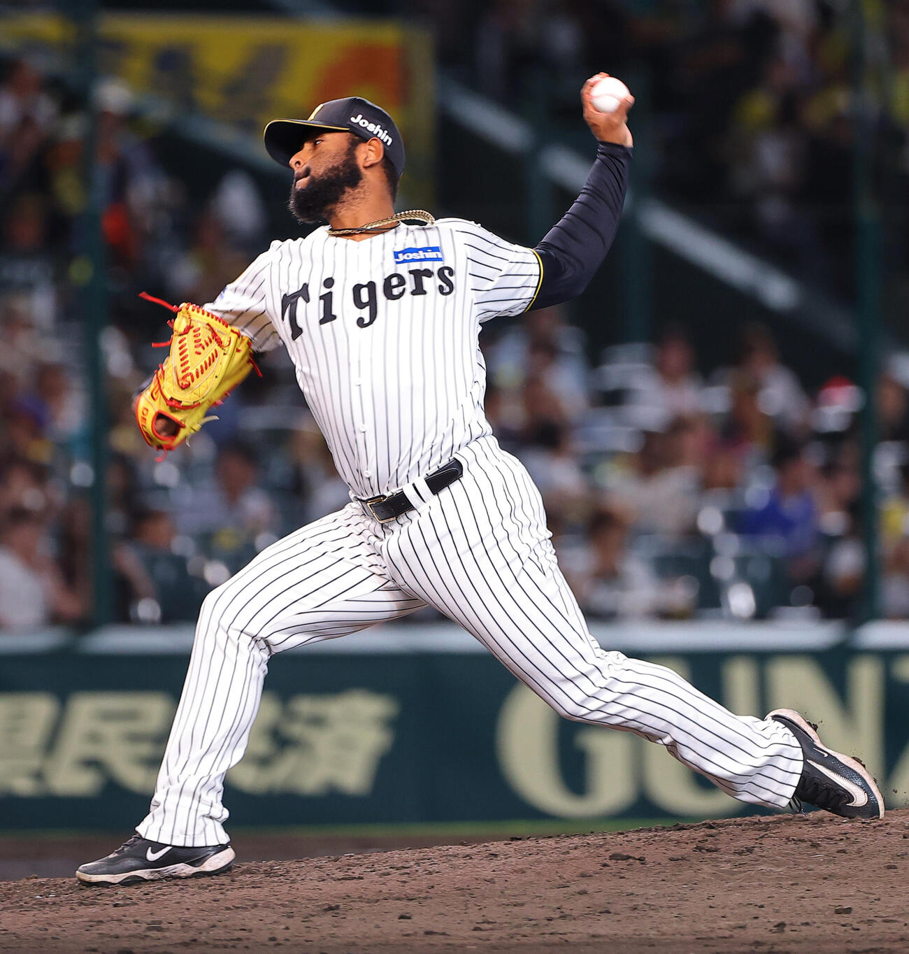 阪神対中日　阪神4番手のアンダーソン・セベリーノ（撮影・上田博志）