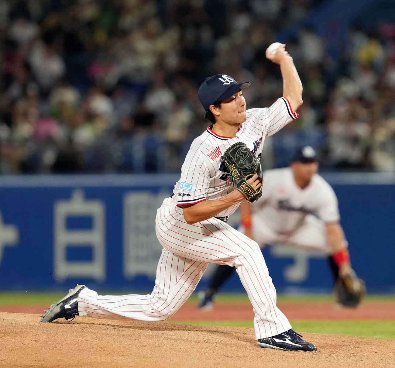 ヤクルト対広島　ヤクルトの先発増居翔太（撮影・たえ見朱実）