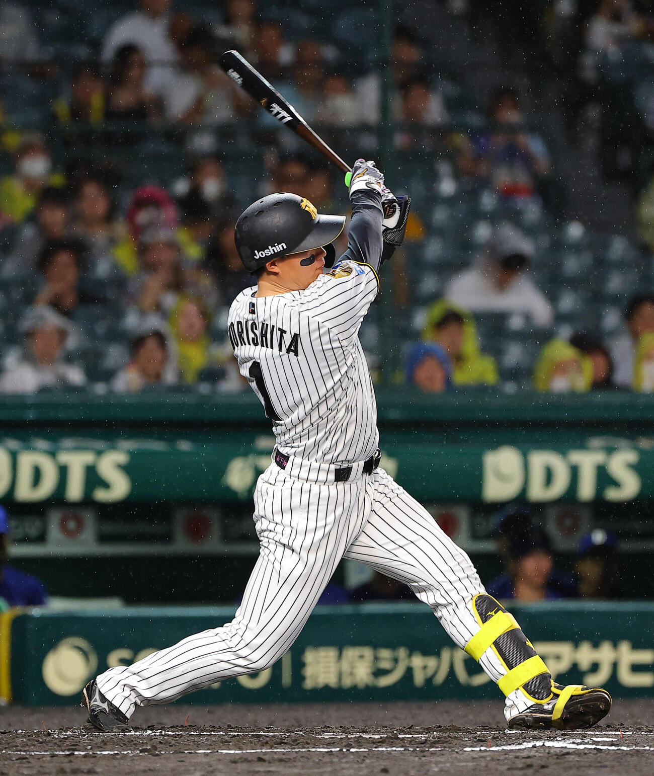 阪神対中日　1回裏阪神2死、森下翔太は安打を放つ（撮影・上田博志）