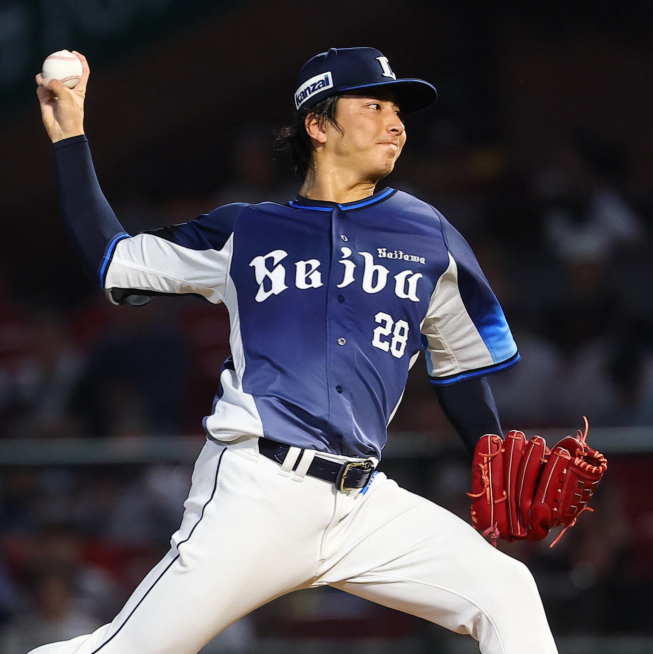 楽天対西武　西武先発の森脇亮介（撮影・野上伸悟）