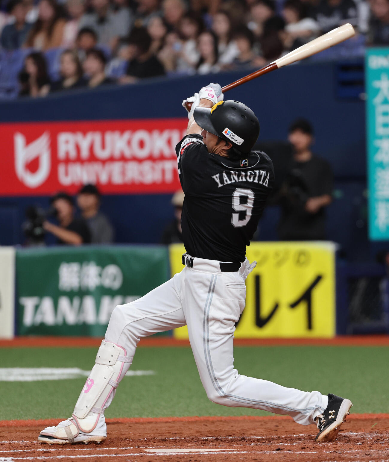 オリックス対ソフトバンク　5回表ソフトバンク1死一、二塁、柳田悠岐は3点本塁打を放つ（撮影・西尾就之）