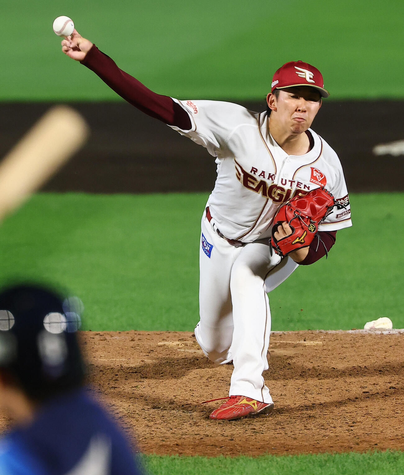 楽天対西武　楽天先発の伊藤樹（撮影・野上伸悟）