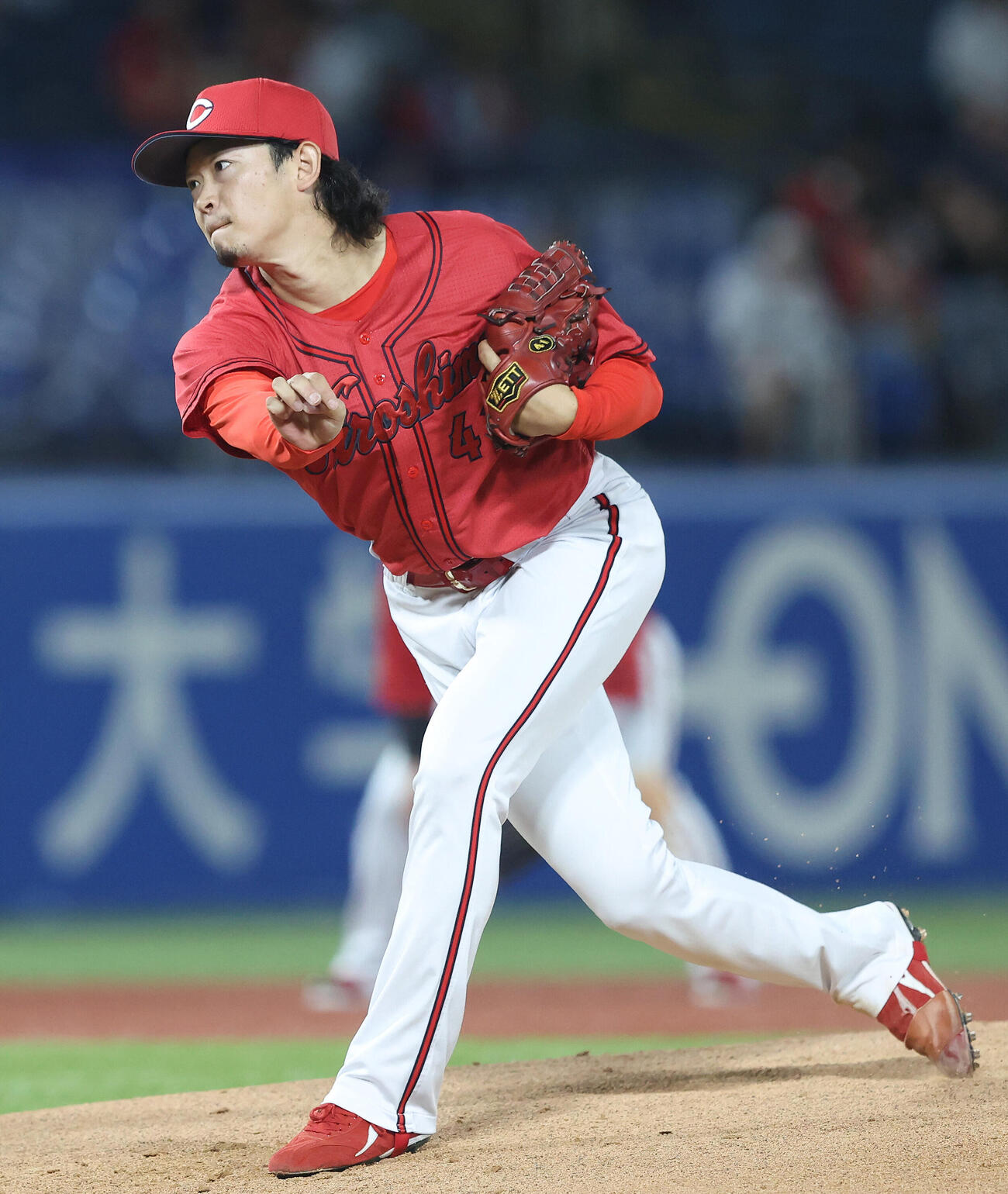 ヤクルト対広島　広島先発の鈴木健矢（撮影・河田真司）