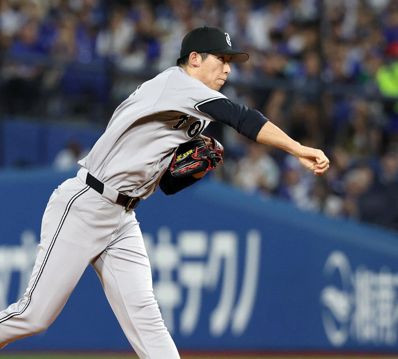 DeNA対巨人　力投する巨人先発の戸郷翔征（撮影・浅見桂子）