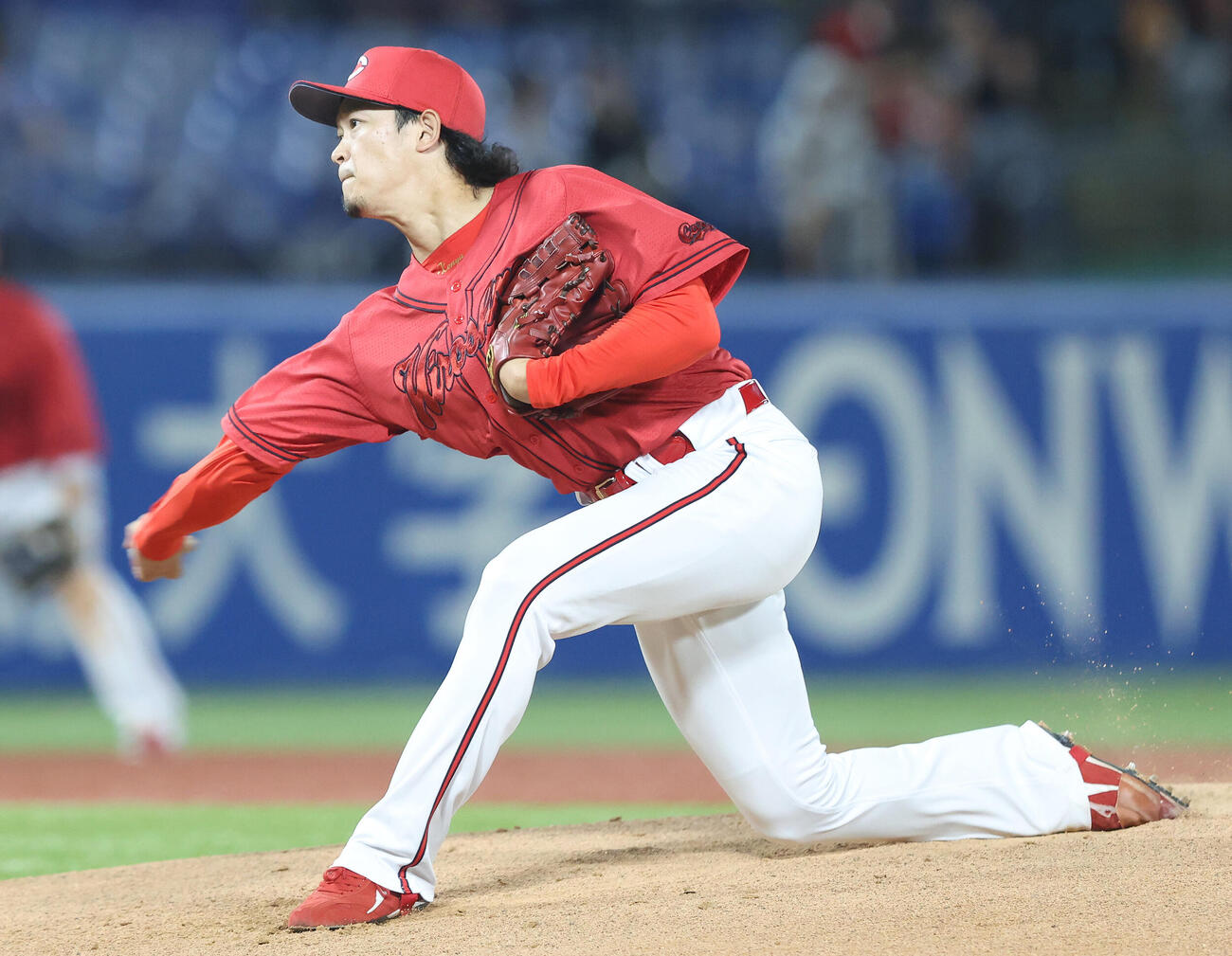 ヤクルト対広島　先発登板する広島鈴木健矢（撮影・河田真司）