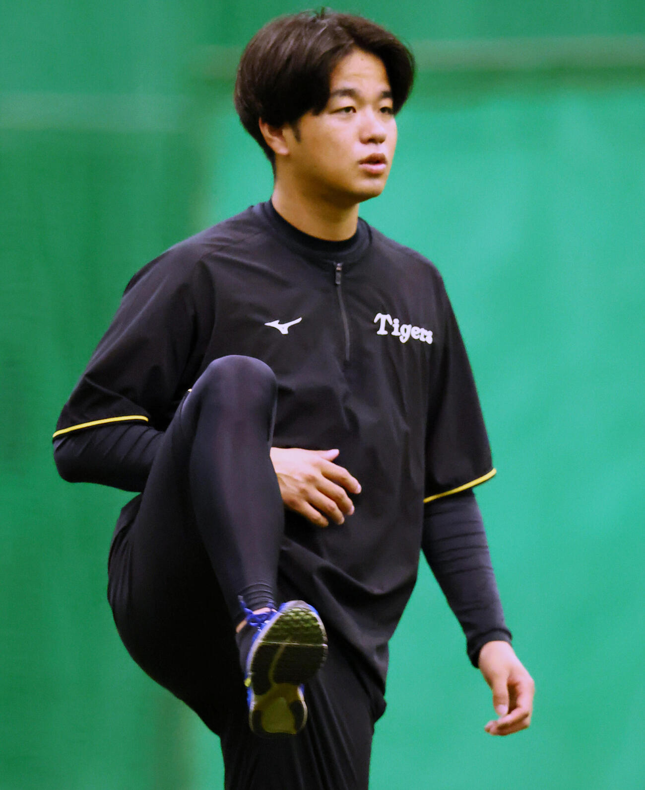 指名練習に参加した阪神高橋遥人(撮影・加藤哉）