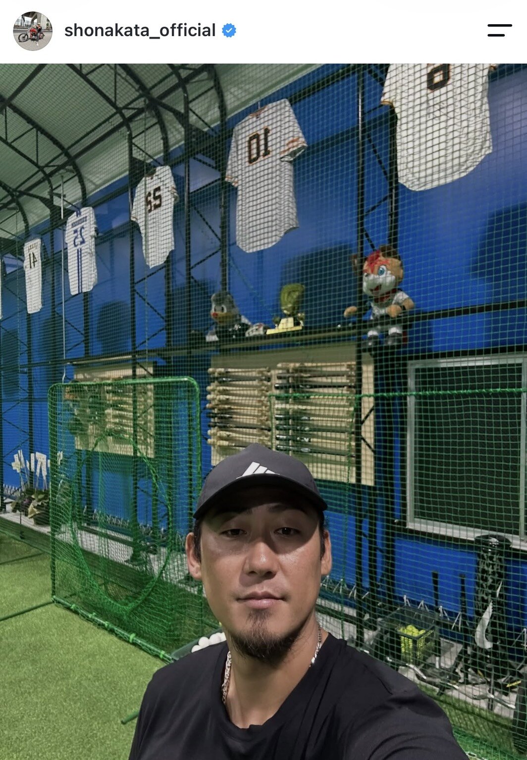 中田翔氏がインスタグラムに公開した写真