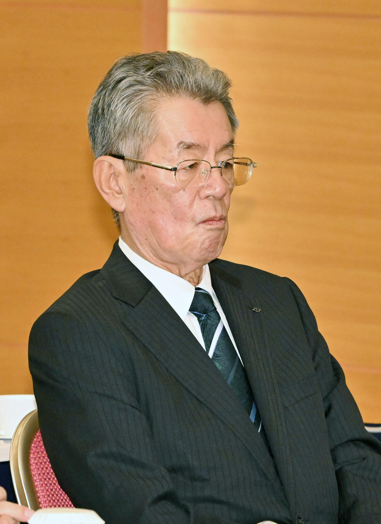 プロ野球オーナー会議に出席した阪神の秦雅夫オーナー＝都内のホテル（代表撮影）
