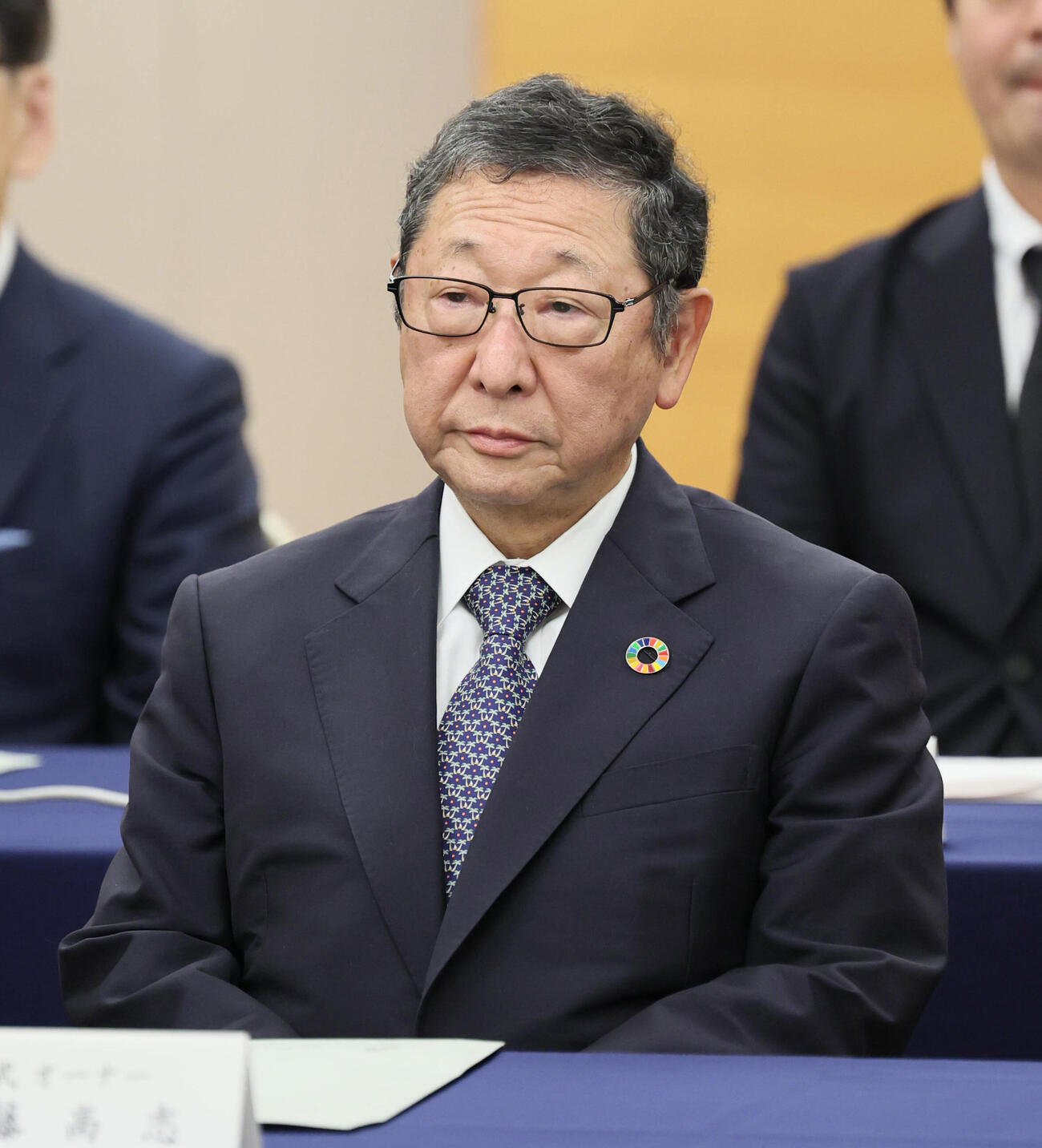 オーナー会議に出席する西武後藤高志オーナー（代表撮影）