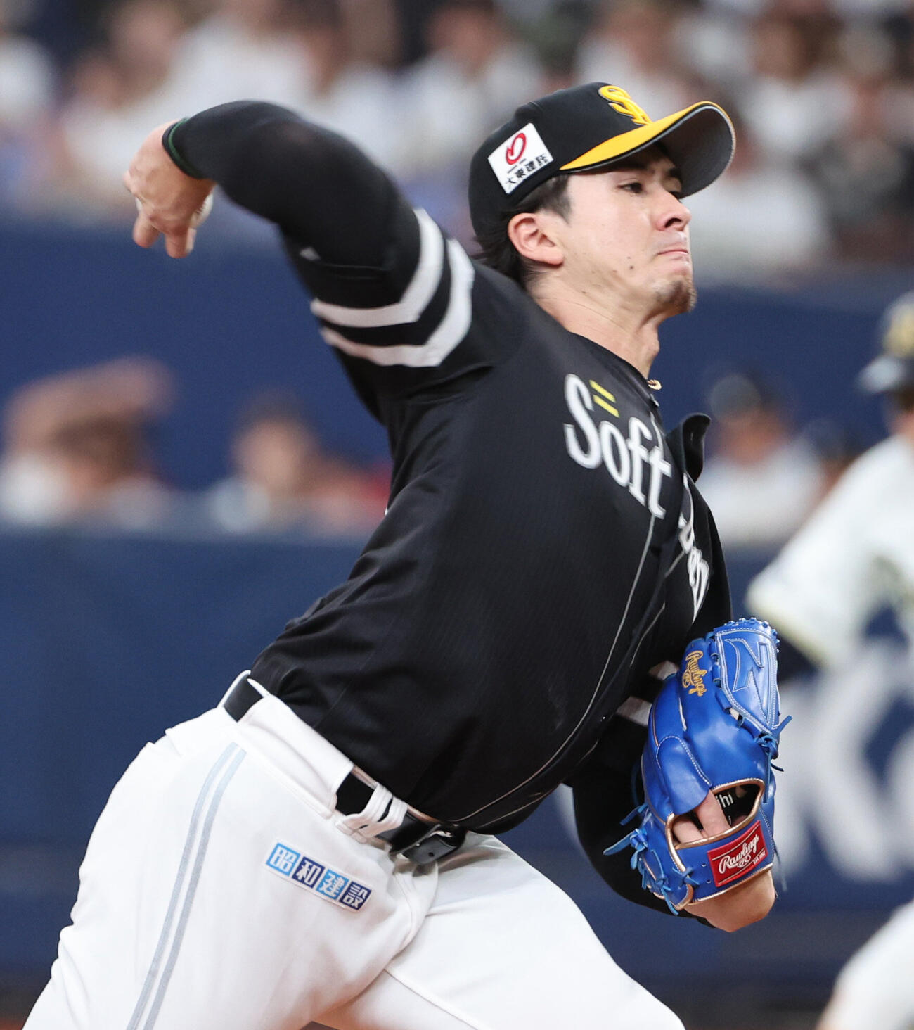 オリックス対ソフトバンク　力投するソフトバンク先発の上沢直之（撮影・西尾就之）