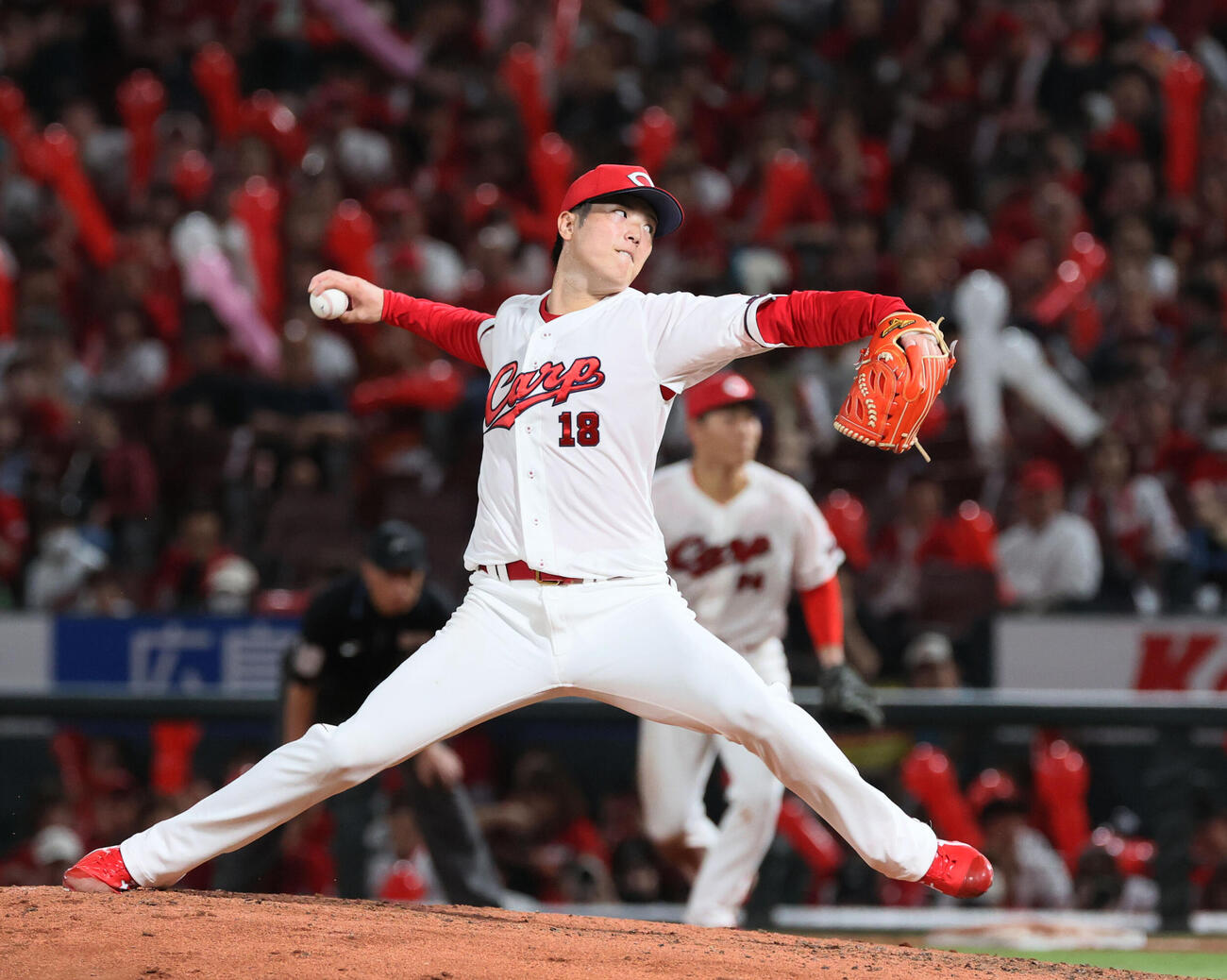 広島の森下暢仁（2026年9月11日撮影）