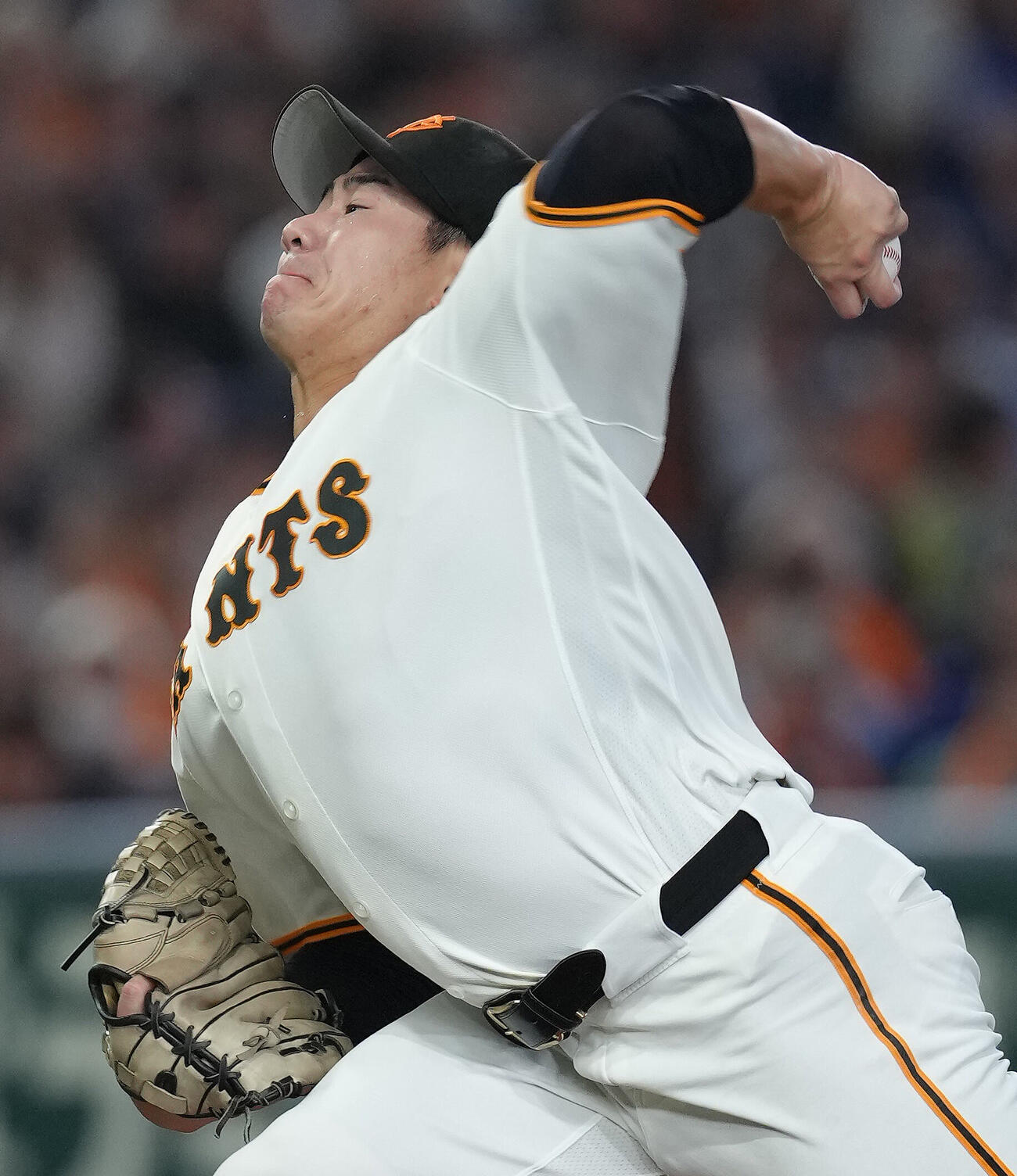 力投する巨人井上温大（2026年9月撮影）