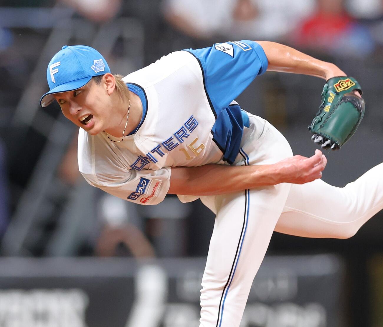 日本ハム対西武　力投する達孝太（撮影・黒川智章）