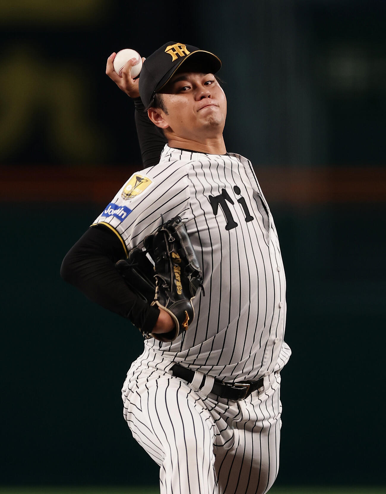 阪神対広島　力投する阪神先発の高橋遥人（撮影・前田充）
