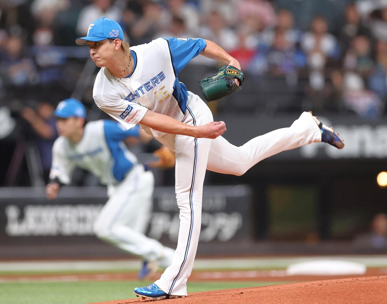 日本ハム対西武　日本ハム先発の達孝太（撮影・黒川智章）