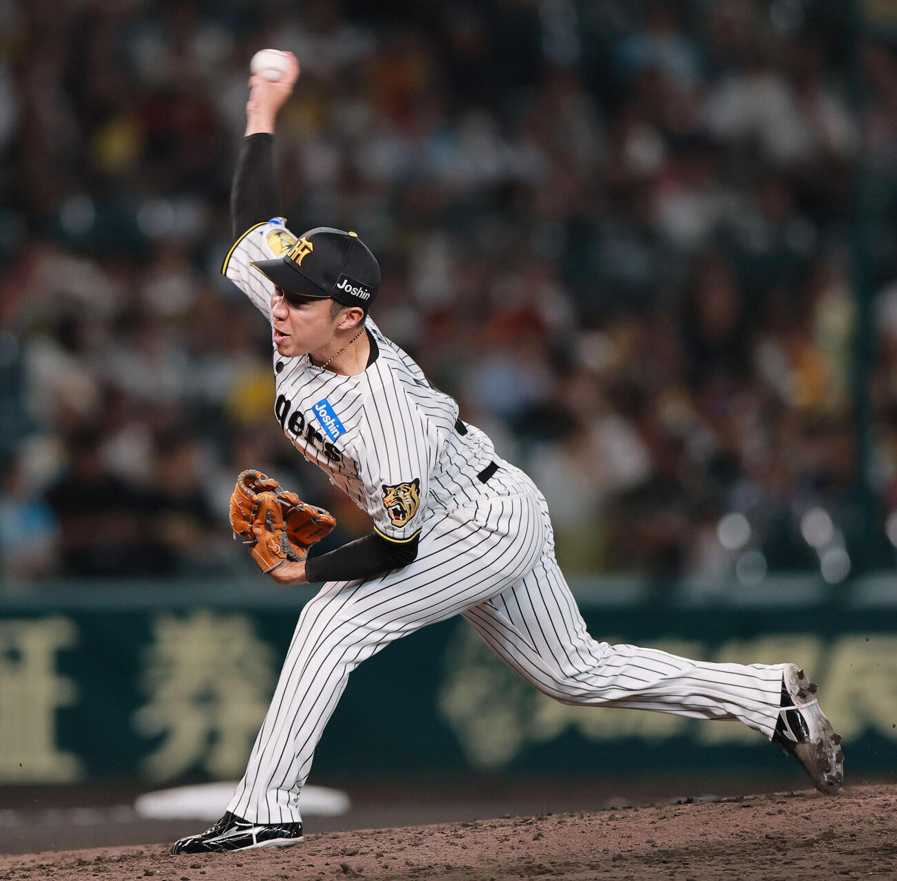 阪神対広島　8回表に登板する阪神石井大智（撮影・上山淳一）