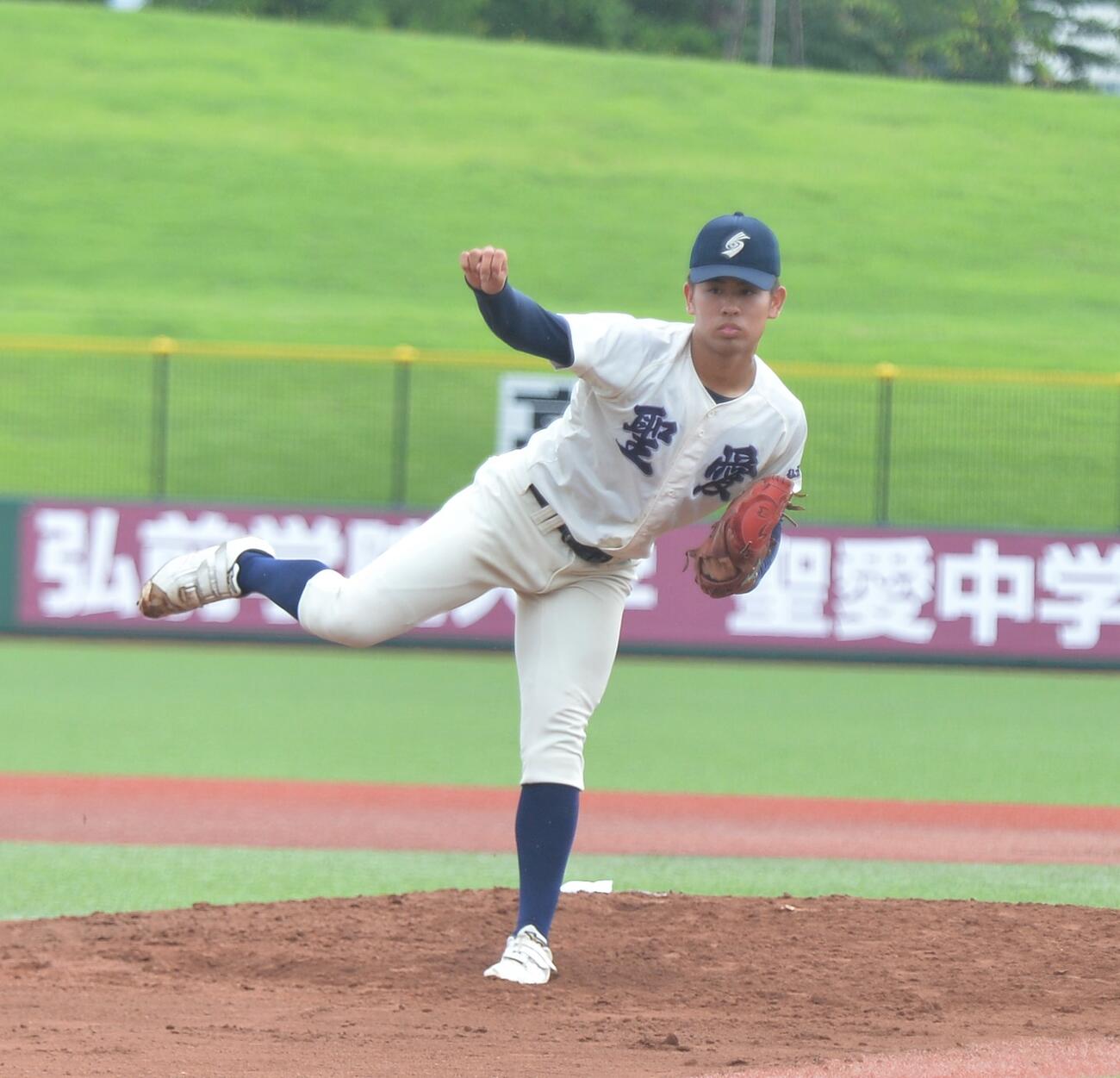 弘前学院聖愛時代の葛西倖生（22年7月撮影）