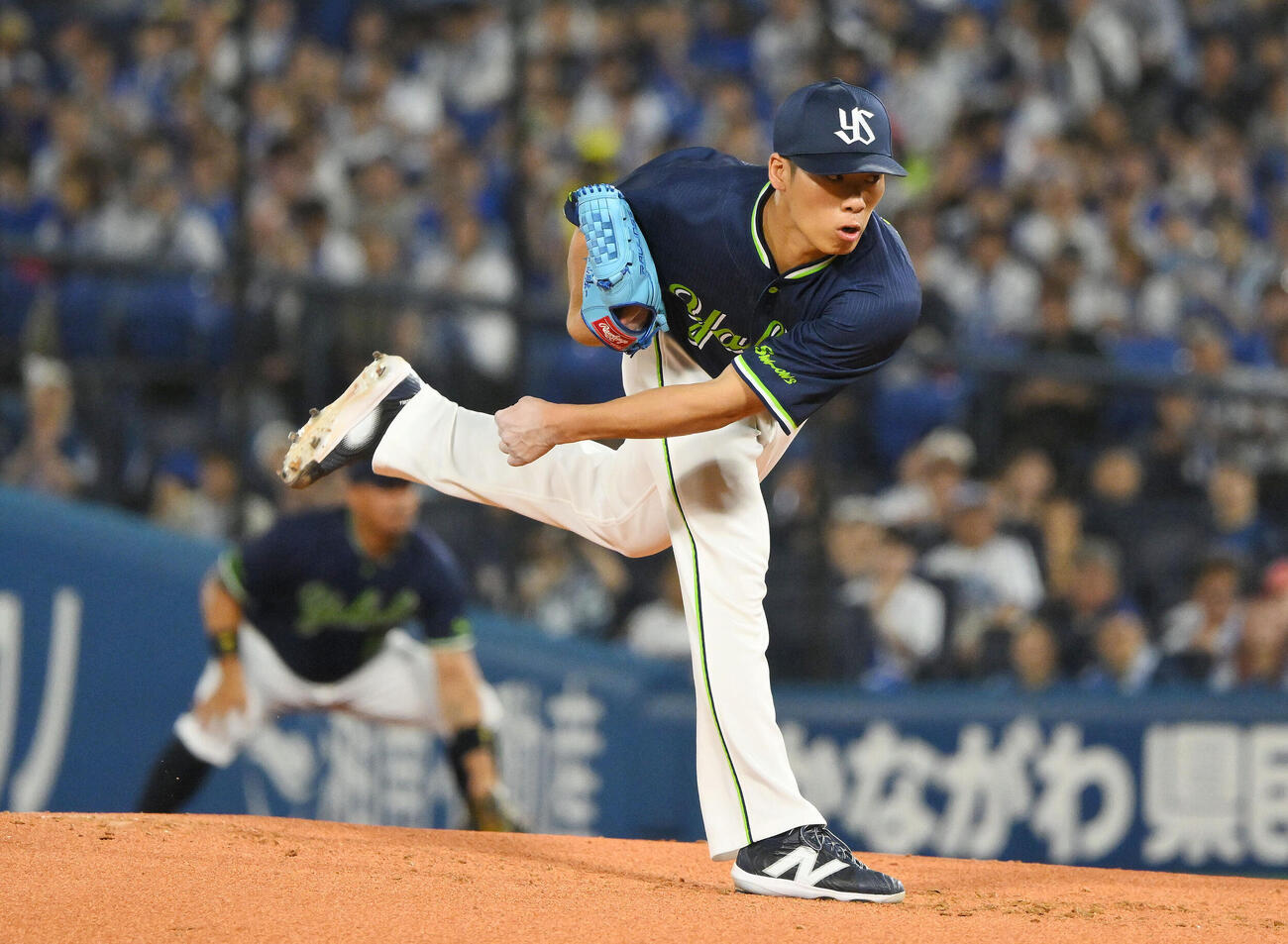DeNA対ヤクルト　ヤクルト先発の山野太一（撮影・滝沢徹郎）
