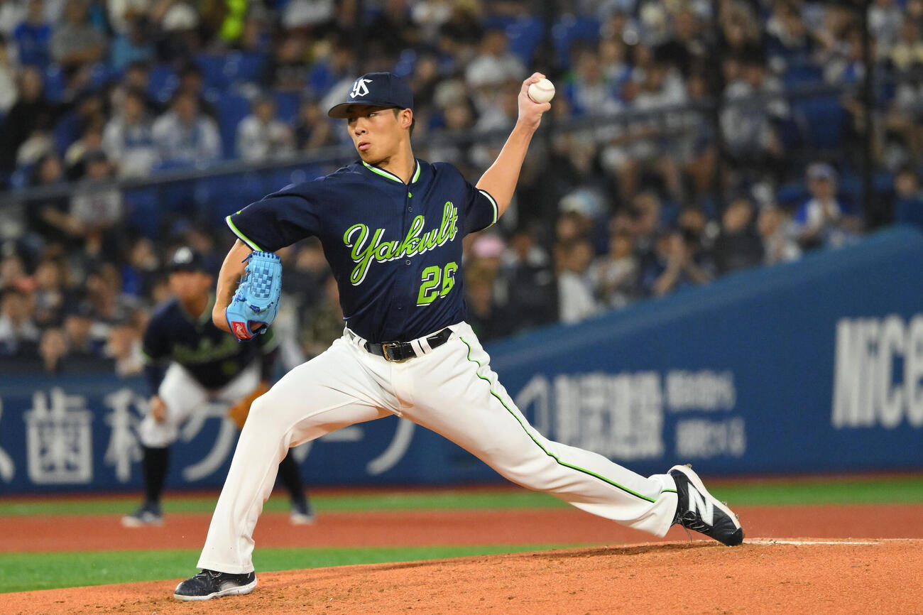 DeNA対ヤクルト　ヤクルト先発の山野太一（撮影・滝沢徹郎）