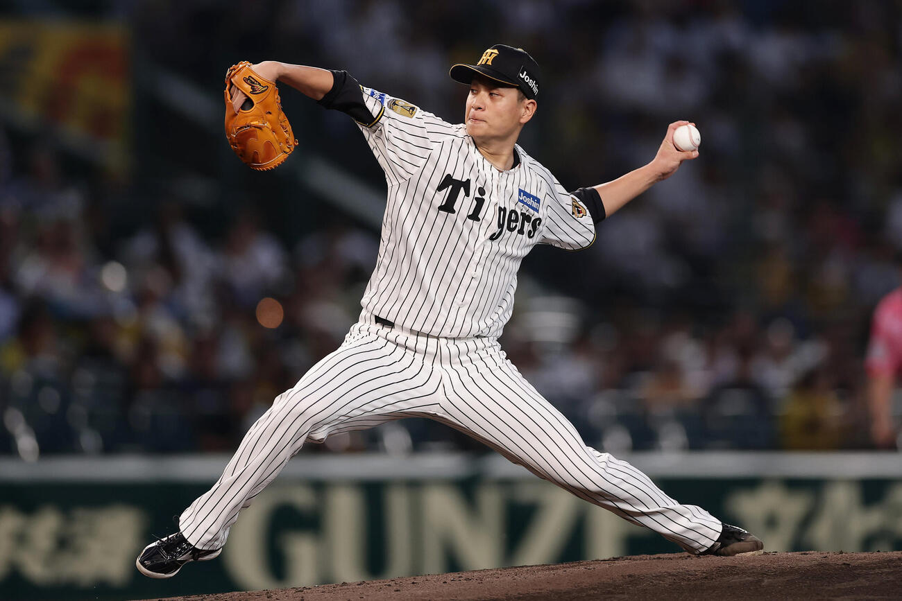 阪神対広島　力投する阪神先発の大竹耕太郎（撮影・前田充）