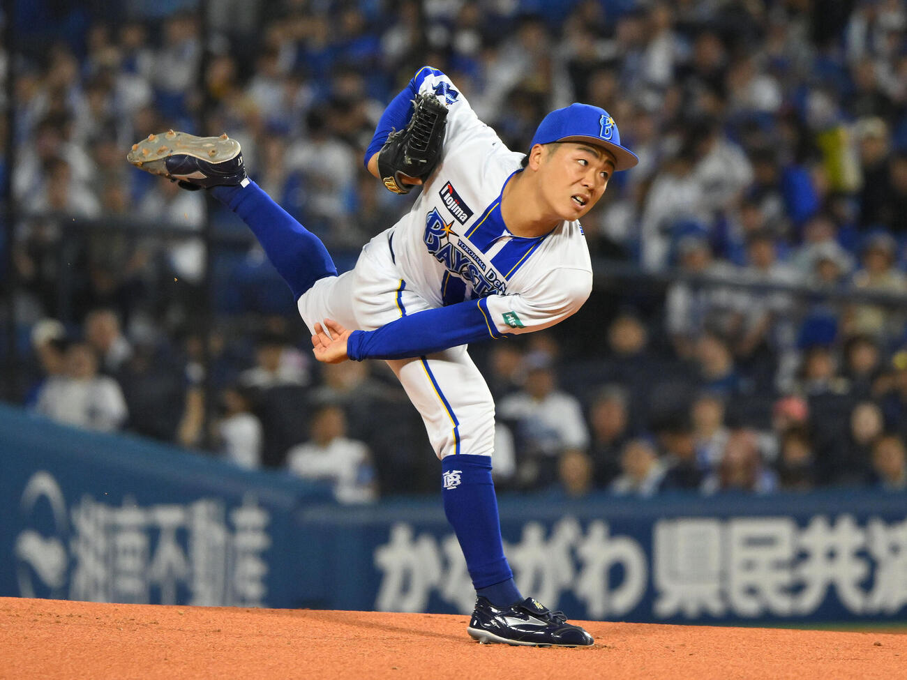 DeNA対ヤクルト　DeNA先発の片山皓心（撮影・滝沢徹郎）