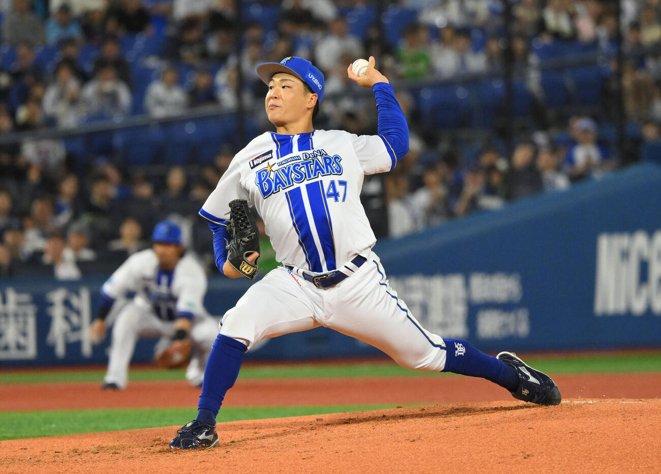 DeNA対ヤクルト　DeNA先発の片山皓心（撮影・滝沢徹郎）