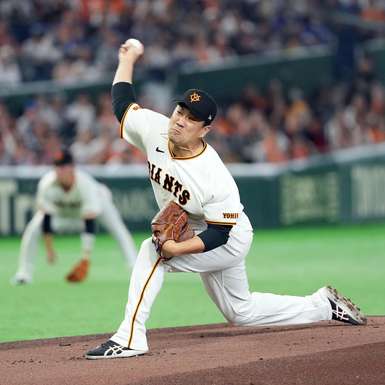 巨人対中日　巨人の先発田中将大（撮影・たえ見朱実）